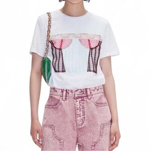 Andersson Bell Leah Bustier Lace T-Shirt